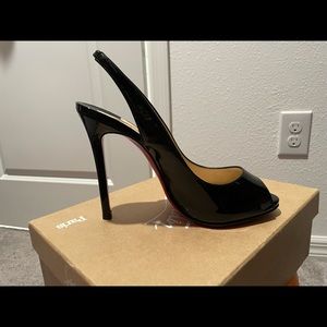 Christian Louboutin FLO Sling 120mm Patent 39